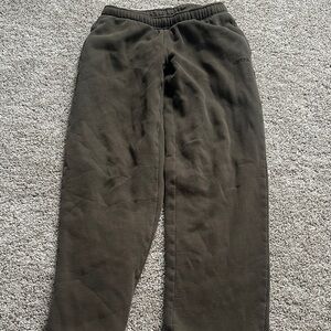 Aritzia Sweatfleece Olive Sweatpants